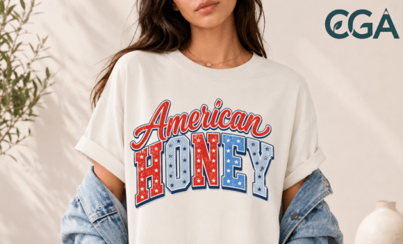 American Honey Patriotic Varsity PNG Design Guide