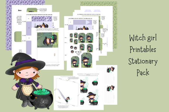 Bringing Magic to Paper: A Practical Guide to the Witch Girl Printables Stationary Pack