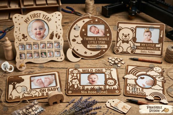 Choosing the Right Kids Baby Photo Frame SVG Bundle for Laser Cutting and Crafting Projects