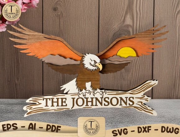 Crafting Legacy: The Impact of a Personalized Bald Eagle Wood Sign SVG