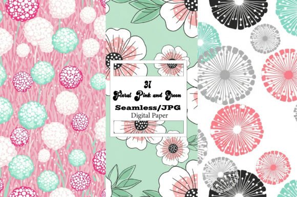 Elevate Designs with Floral Pink & Green Paper