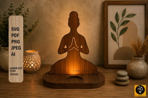 Elevate Spaces with Laser Cut Yoga Art