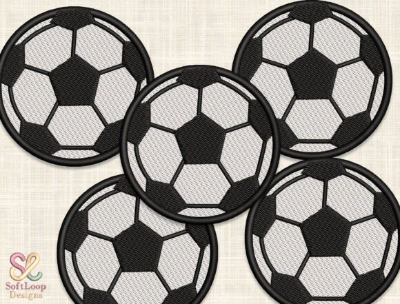 Elevate Style with Soccer Ball Patch Embroidery