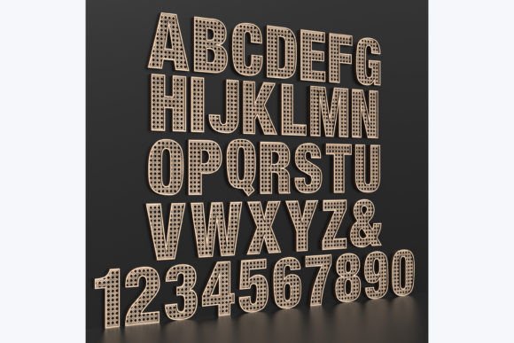 Elevating Projects with Laser Cut Rattan Letters SVG Files