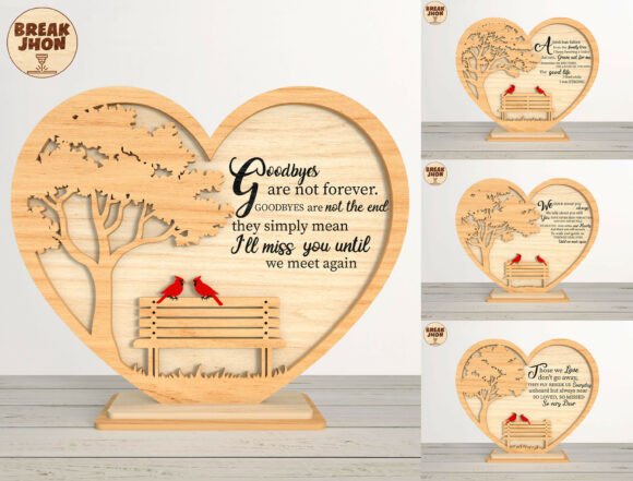 Evaluating the Cardinal Memorial Heart Sign SVG Bundle for Laser Crafting