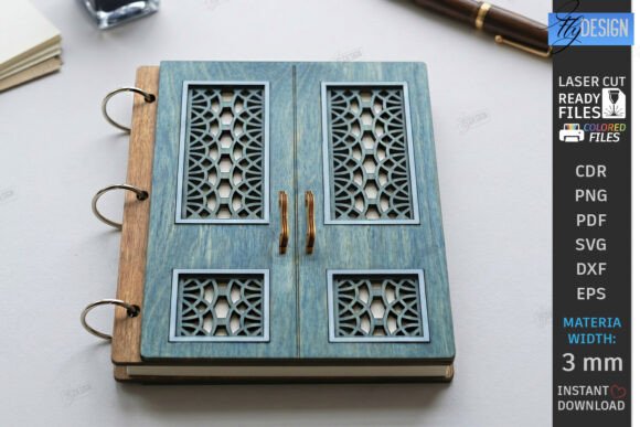 Evaluating the Miniature Door Notebook Cover Laser Cut Design