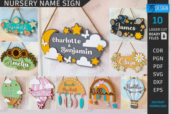 Evaluating the Nursery Name Signs Laser Cut Bundle CNC for Custom Decor Projects