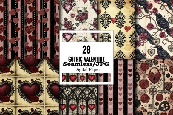 Gothic Valentine Seamless Pattern Design Guide