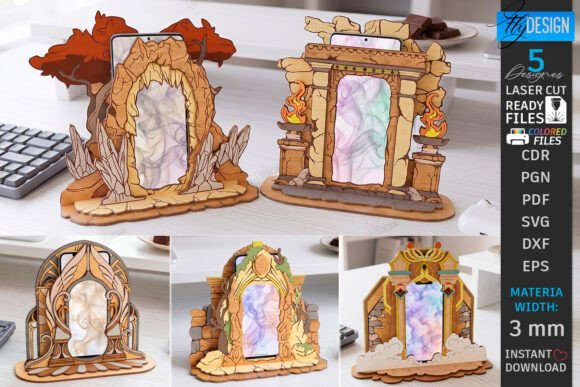 Magic Mirror Phone Stands Laser Cut Set: A Practical Guide for DIY Crafters and Fantasy Enthusiasts