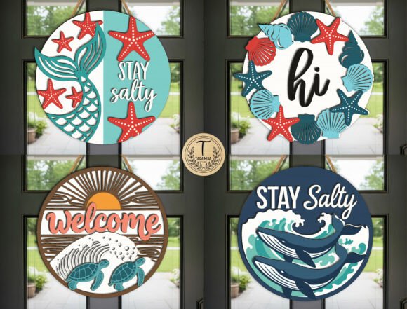 Strategic Branding with the Beach Door Sign Laser Cut SVG Bundle