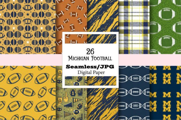 Unleashing Creativity with the Seamless Michigan Football Pattern for Modern DIY Projects