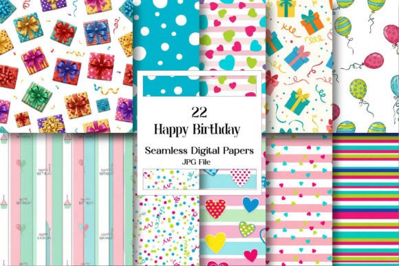 Unlocking Creativity with the Happy Birthday Digital Paper Set